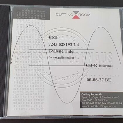 Gyllene Tider - Konstpaus - Sweden 2000 - Cutting Room Reference CD