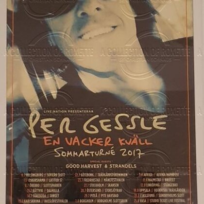 Per Gessle - Sweden 2017 - En Vacker Kväll Tour Poster