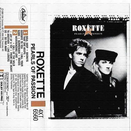 Roxette - Pearls Of Passion - Canada 1986 - MC