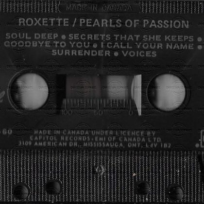 Roxette - Pearls Of Passion - Canada 1986 - MC