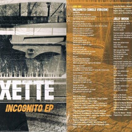 PG Roxette - Incognito EP - Sweden 2023